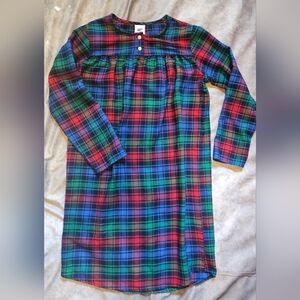 Lands' End Multicolor Plaid Kids Nightgown